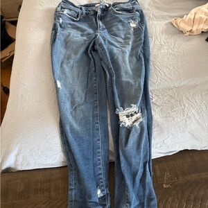 Flying Monkey Blue Distressed Skinny Jeans
